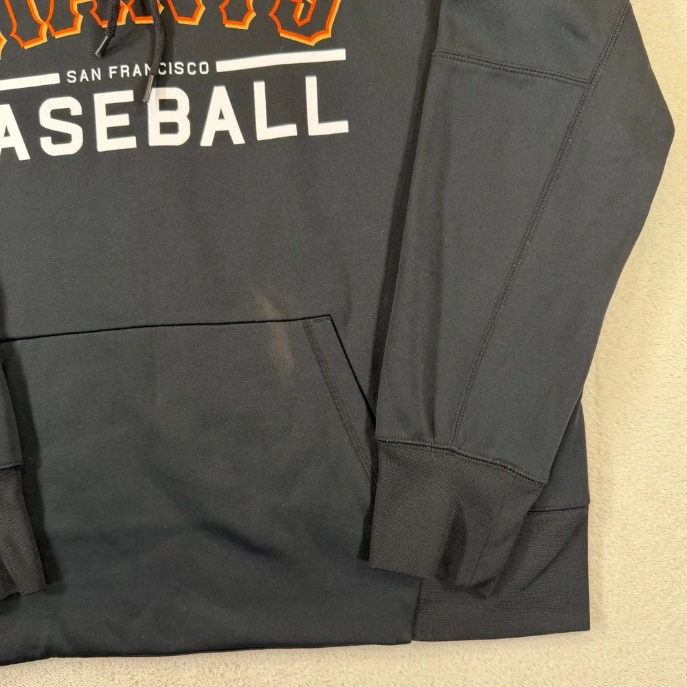 Nike San Francisco Giants Baseball Hoodie Mens Large Black Dri-FIT MLB Pullover